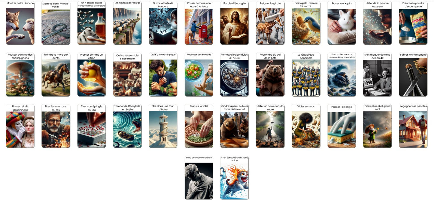 Oracle des expressions - 110 cartes