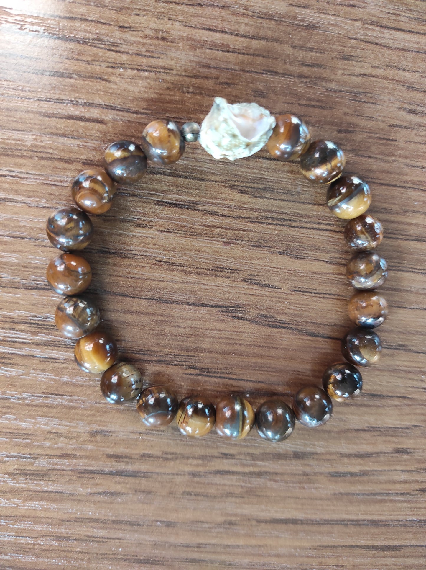 Bracelet oeil de tigre coquillage